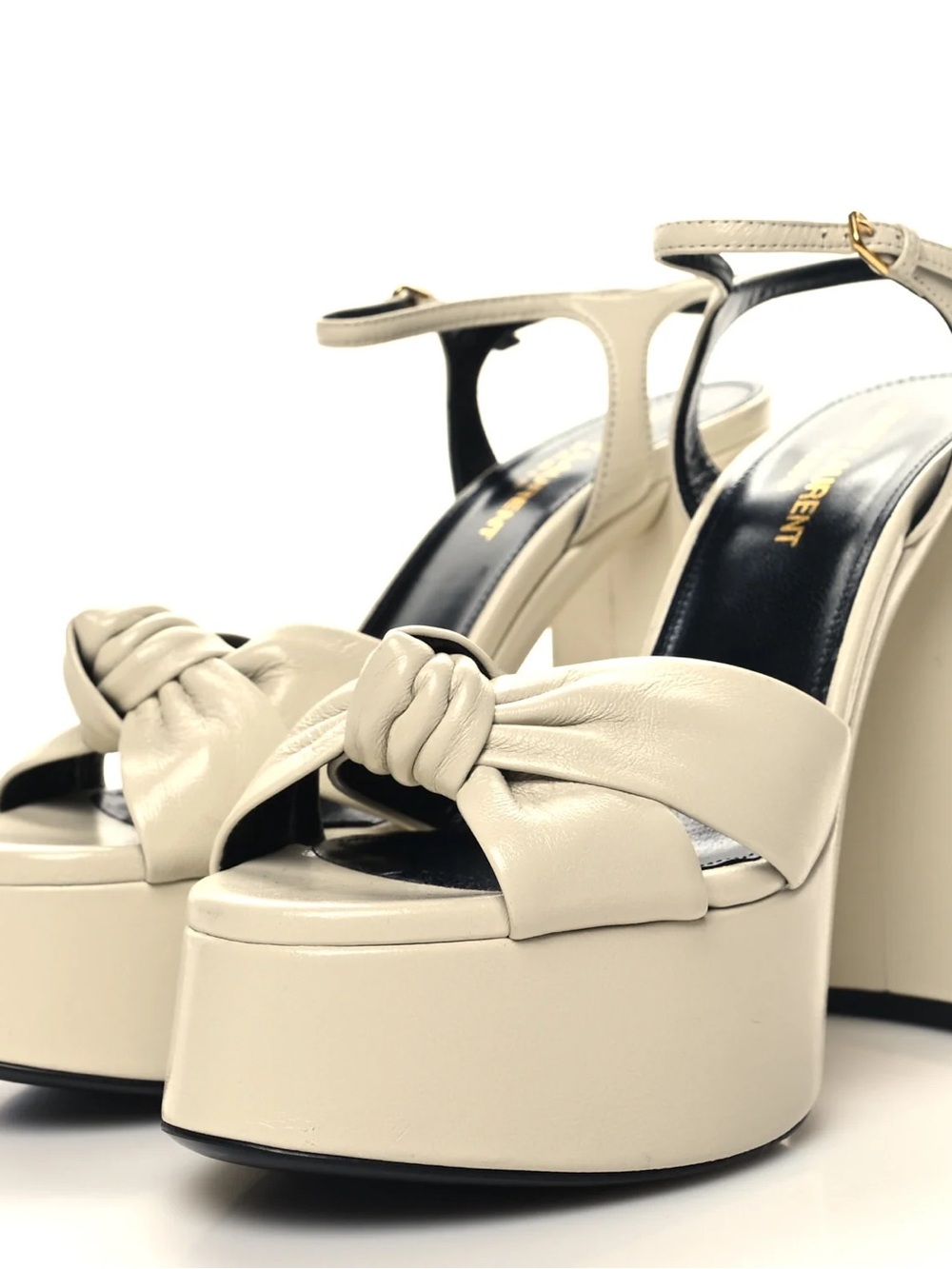 Saint Laurent Vendome Bianca 85 Platform Sandals 41